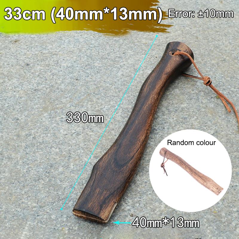 Handgefertigter Axtstiel 35cm Massivholz Stabiles Teil für Gartengeräte Kurzes Design Ideal für Holzbearbeitungsprojekte 33cm