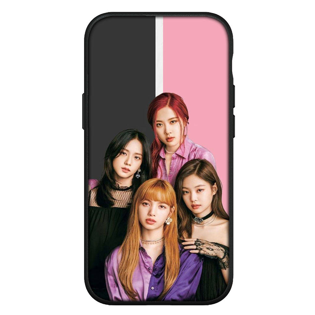für Samsung Galaxy S24 S23 iPhone 16 15 14 Xiaomi Redmi Note 13 12 11 10 8 Plus 9 Pro Max X XR Handyhülle Pinks Koreanisch Schwarz Kpop OPPO Huawei Cover for Huawei P30 Lite terra