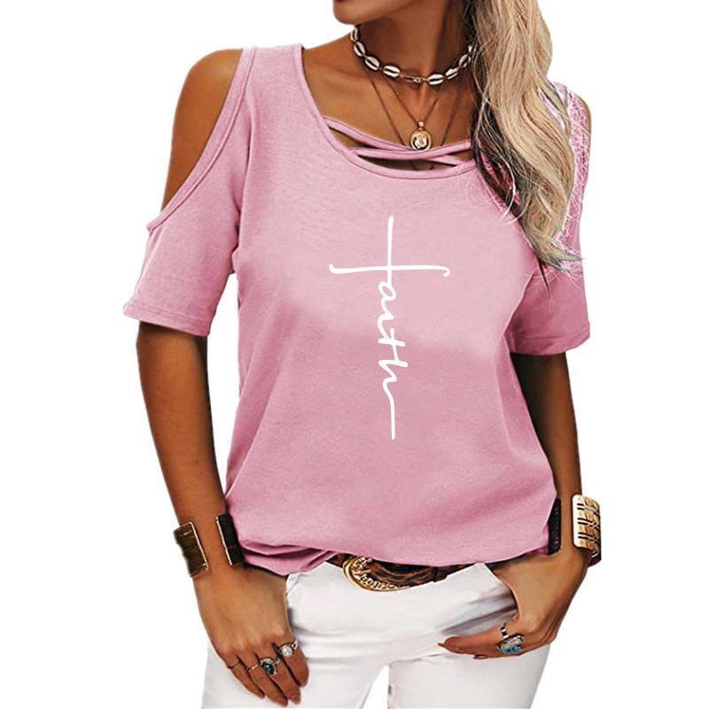 Frauen Casual Gedruckt T-Shirt Sommer Mode Runde Kragen Kurzarm Top Pullover Lose Blusen Damen T Shirt 5Xl rosa