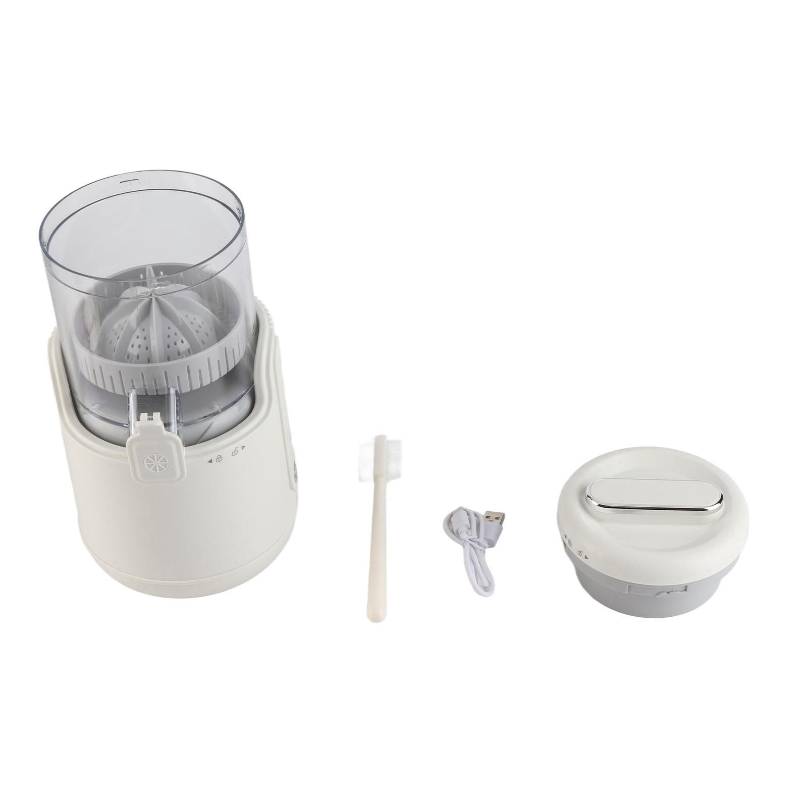 Elektrischer Entsafter, USB-aufladbarer Entsafter, 360-Grad-Motor, Saftpresse für Zitronen und Orangen L
