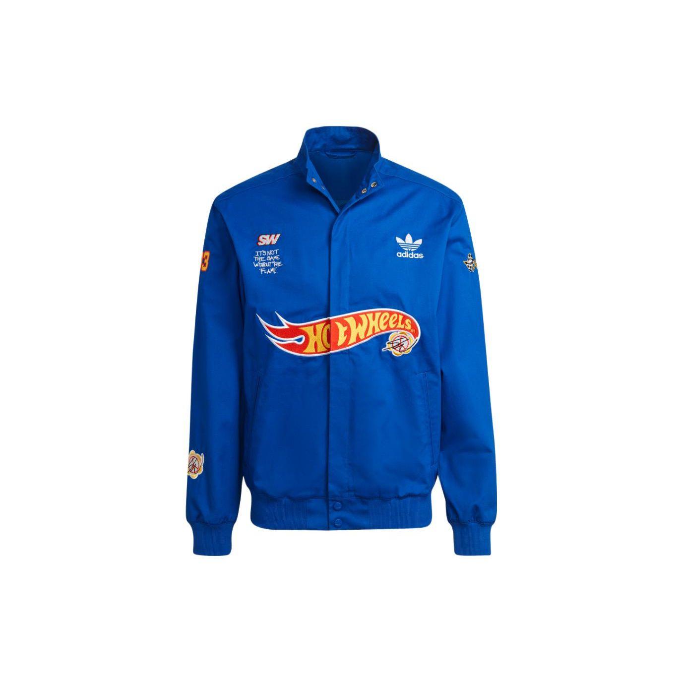 adidas x Sean Wotherspoon x Hot Wheels Rennjacke Blau/Powerblau Herren Streetwear HT6584 XS