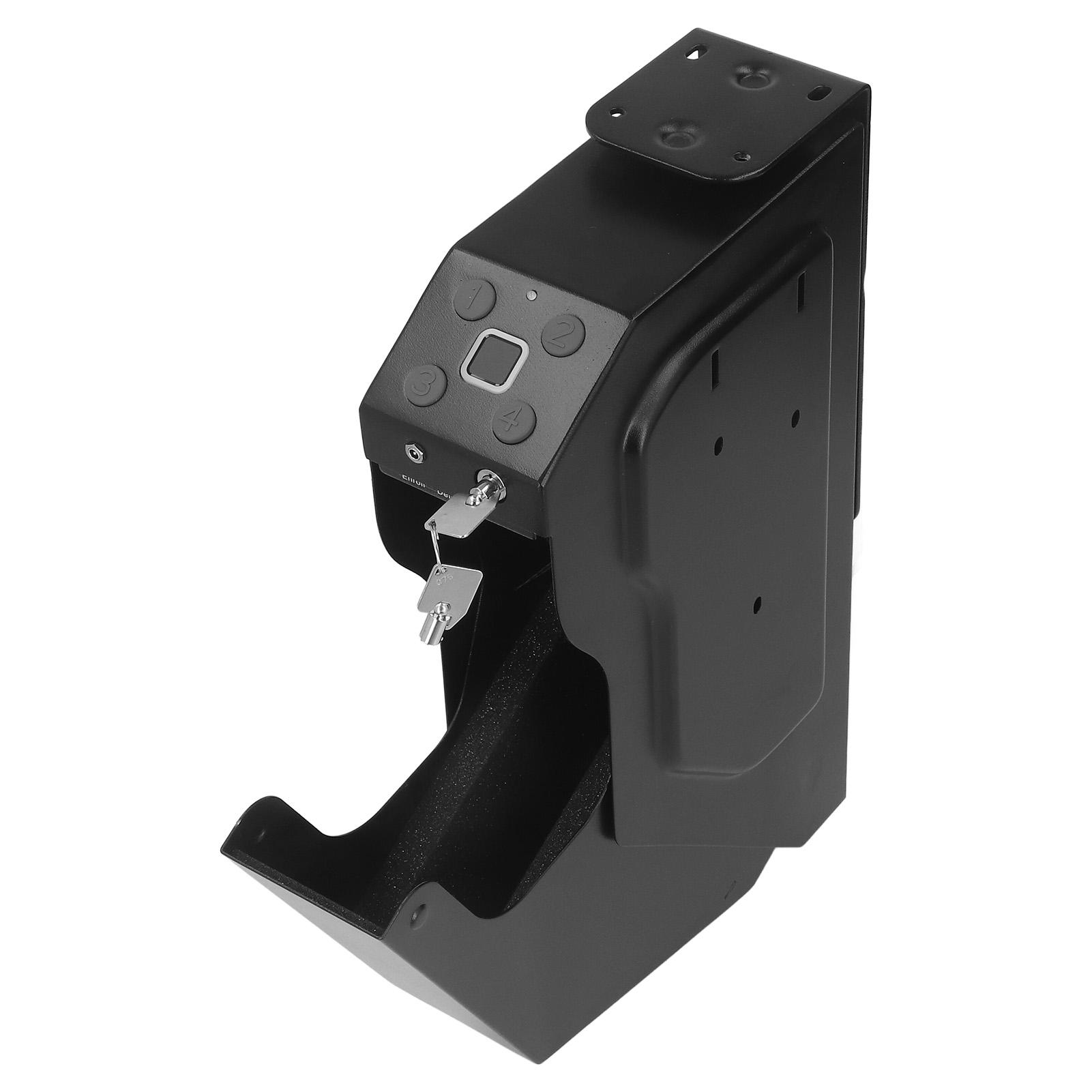 Security Safe Steel Portable Safe Box for Desk Bed Side with Fingerprint Pin Code Key Access