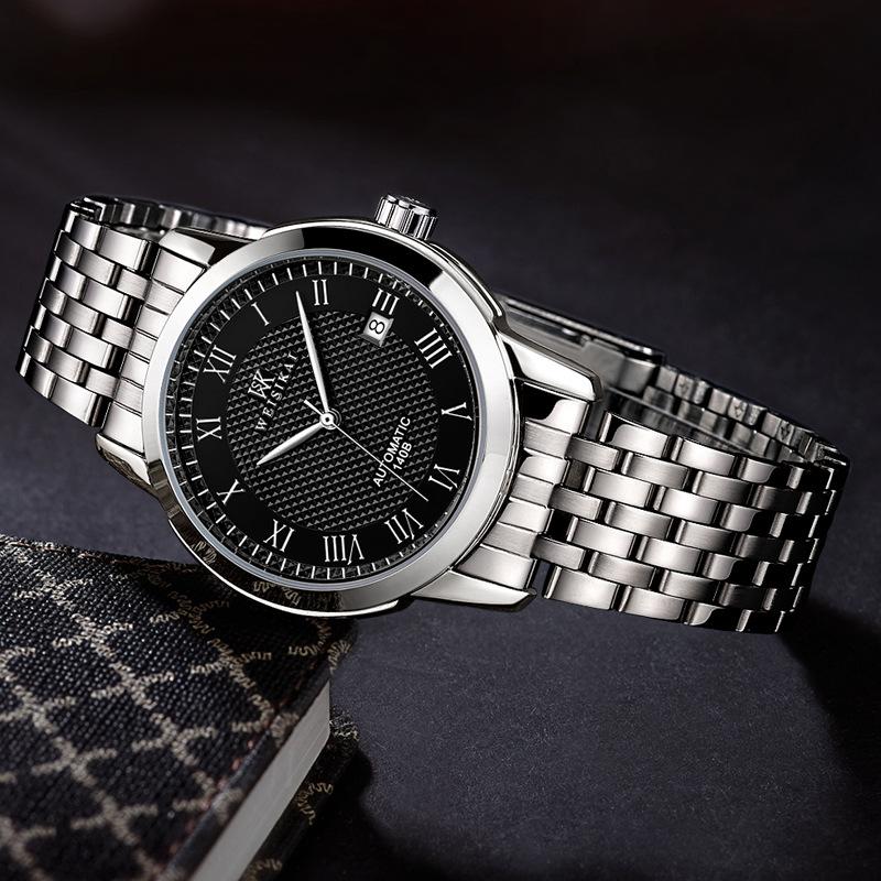 Neue TOP Marke Luxus herren Uhr Mit Box Wasserdichte Einfache männer Mechanische Uhren gray