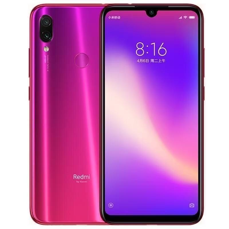 Original Xiaomi Redmi Note 7 4G 64G/6G 64G Snapdragon 660AIE Android 4000mAh Mobiltelefon 48.0MP+5.0MP Rückkamera 4G Mobiltelefon 4GB 64GB rot