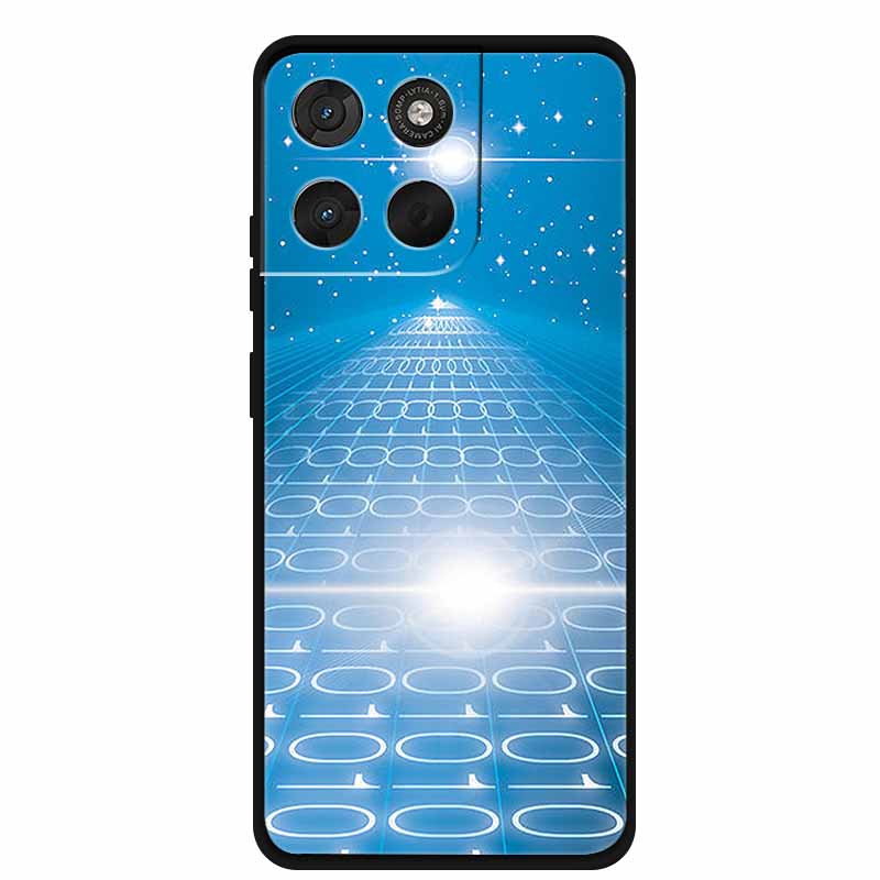 Für Motorola Moto G67 G77 Hülle Weiche Silikon Handyhüllen auf Moto G77 5G MotoG77 Planeten Blumen Landschaft TPU Schutz-Rückseite Moto G77 5G