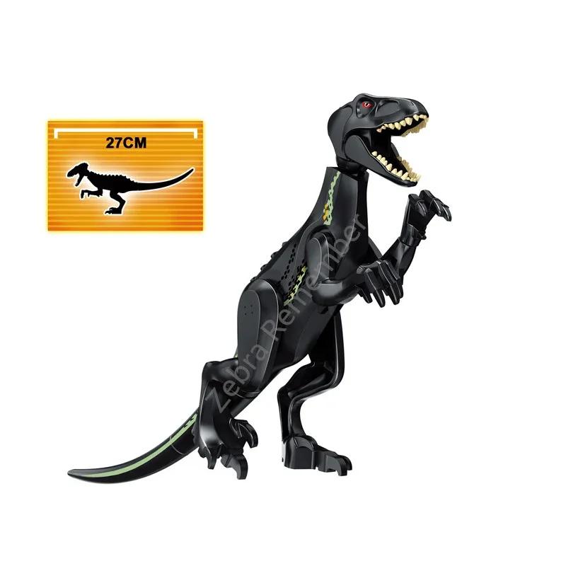 Jurassic World 2 Dinosaurier Figuren Tyrannosaurus Rex Indominus Rex I-Rex Indoraptor Bausteine Kinderspielzeug kompatibel black