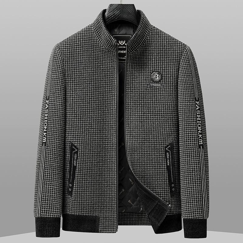 Herbst und Winter Neue Stil Baumwolle-gepolsterte Hübsche Stehkragen Herren Casual Jacke Mittleren Alters Jacke Daddy Herren der Jacke 4XL