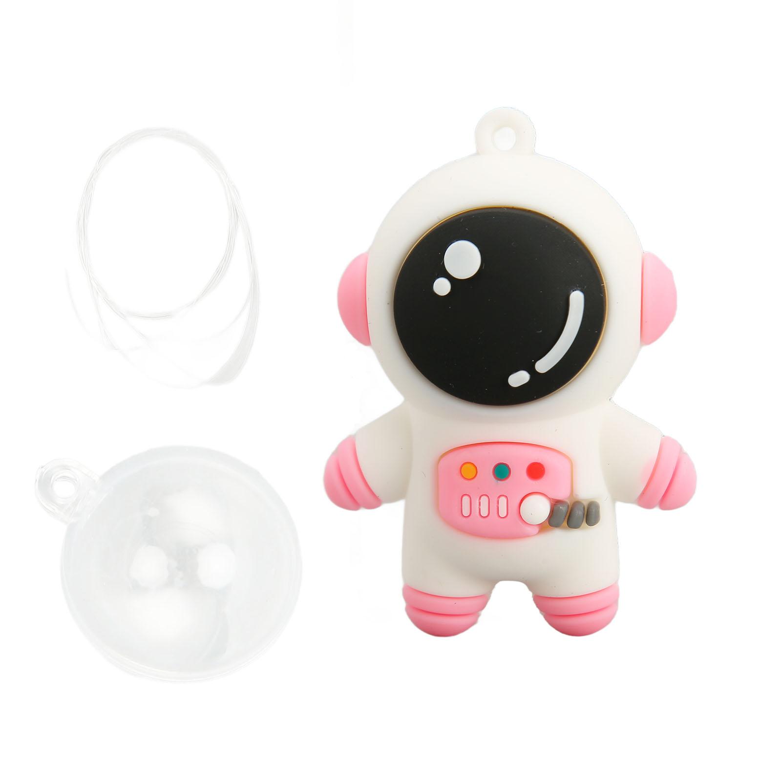 Aquarium Astronaut Schwebende Dekoration Niedlicher Astronaut Aquarium Dekoration mit Schwebender Kugel für Fische rosa