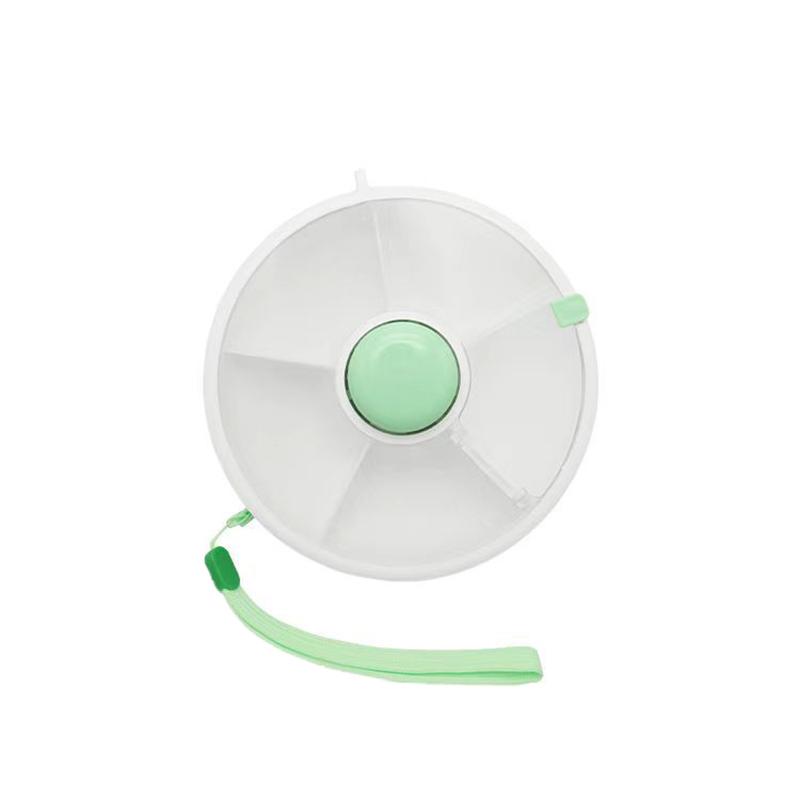 Snack-Spinner, rotierende Snack-Box, tragbar, Melonen-Süßigkeiten-Samen-Organizer, Aufbewahrungsboxen, Obstschalen, Snack-Spinner-Behälter für Kinder minze, grüne