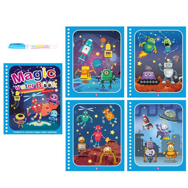 Montessori Spielzeug Wiederverwendbare Malbuch Magie Wasser Zeichnung Buch Malerei Zeichnung Spielzeug Sensorische Frühe Bildung Spielzeug für Kinder Robert