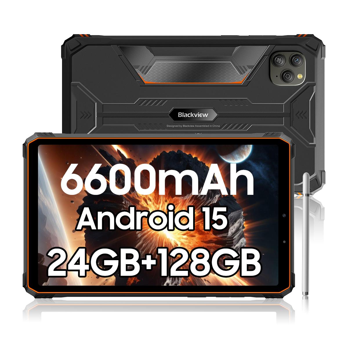 Blackview Active 5 5G Robuste Tablets Android 15 8,68 Zoll Display 8+16 GB RAM 128GB ROM Tablet PC 6600mAh only tablet orange