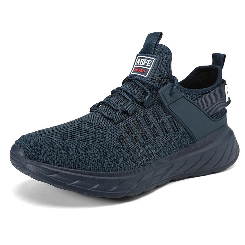 YRZL Herren Hochwertige Sneaker Atmungsaktive Mesh Laufschuhe Mode Bequem Leicht Lässige Tennis-Sneaker für Herren 41 black