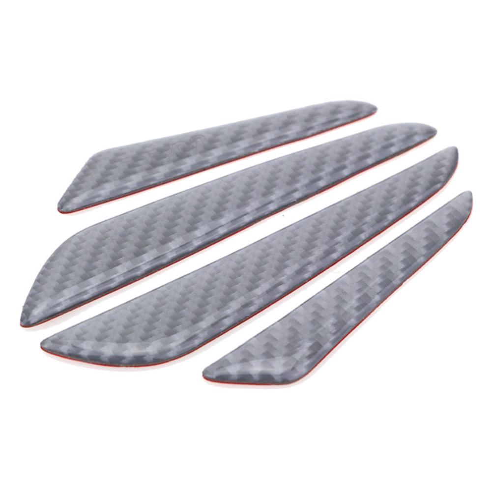4 Teile/satz Auto Auto Autos Auto Teile Ornamentsative Trim Anti-scratch Schutz Tür Bar Streifen Rand silber
