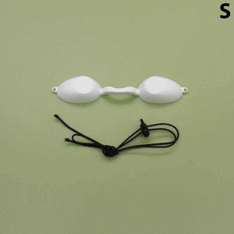Silikon-Schutzbrille für die Behandlung mit IPL-Laser-LED-UV-Lampen, flexibler UV-Augenschutz, Sonnenbank-Bräunungsbrillenmaske S