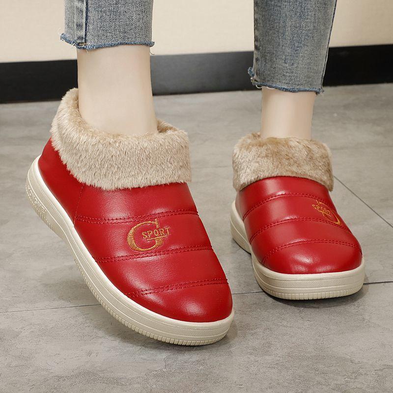 Hausschuhe Frauen Schlafzimmer Liebhaber Winter Hausschuhe Warmes Zuhause Hausschuhe Frauen Schuhe Indoor Gemütliche Turnschuhe Haus Frauen Hausschuhe 38 rot