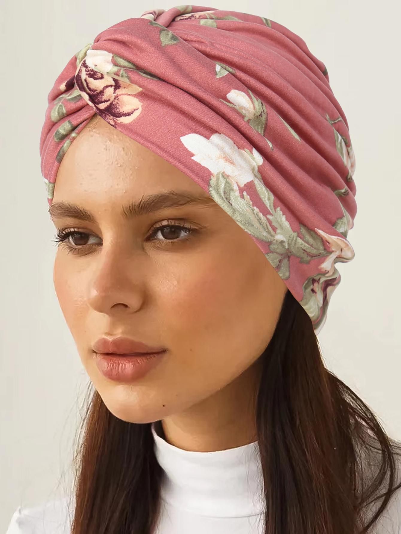 2024 Neue Leopardenmuster Damen Hijabs Turbanmützen Kopftücher Weiche Elastische Hijab-Mützen Atmungsaktive Chemomütze für Damen Mädchen