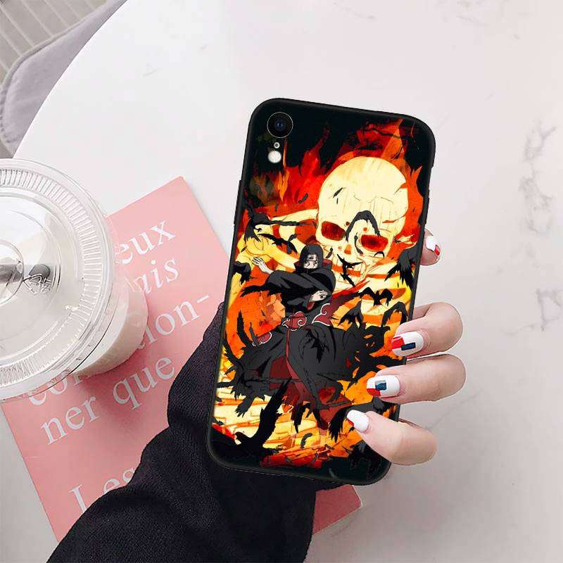 Naruto Akatsuki Handyhülle für iPhone 6 6s 7 8 11 12 13 14 15 XS Pro Max XR X SE Samsung S20 S21 S22 S23 S24 FE Ultra S8 S9 S10 Plus Lite S21S S10E iPhone 6S Plus maisgelb