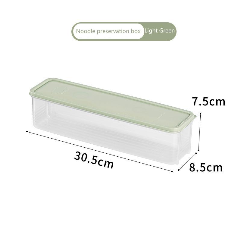 Aufbewahrungsbox für Nudeln und Nudeln, feuchtigkeitsbeständig, mit Deckel, Materialien in Lebensmittelqualität, Küchenbedarf, Kühlschrank, Frischhaltebox 1