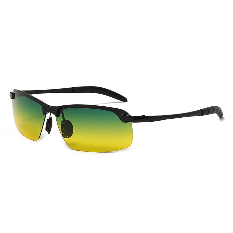 Herren Sonnenbrille Tag Nacht Duale Nutzung Sicherheit Fahren Nachtsicht Brille Leichtgewicht Sport Sonnenbrille nicht polarisierte Brille