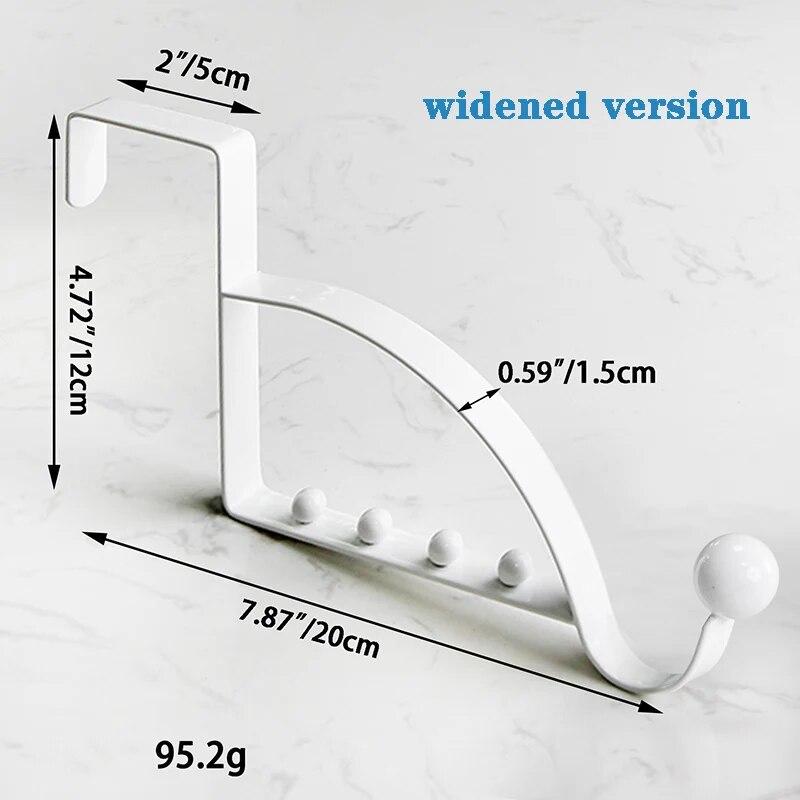 Über der Tür Haken Kleiderbügel Mantel Hut Haushalt Halter Lagerung Mehrzweck Kleiderbügel Organizer Haken Tasche Hot Organisation Haushalt weiß