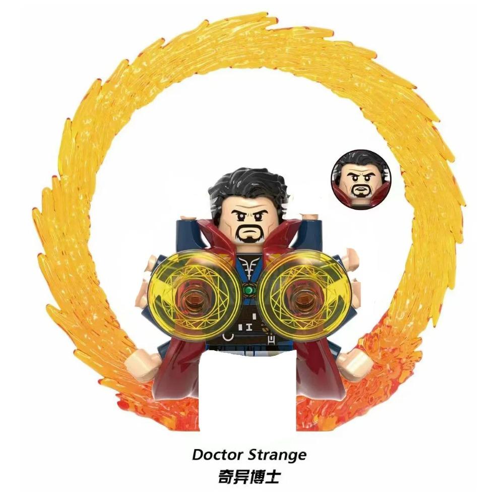 Marvel Mini Figur Geschenk Bausteine Spielzeug Kinder DIY Puzzle Zusammenbau Spielzeug Geburtstagsgeschenk Actionfigur MK85 weiß