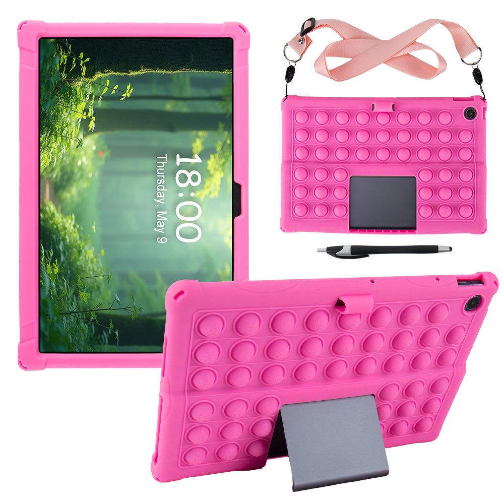 Für Lenovo Tab Plus TB351FU 11.5 Hülle Weiche Blasen-Silikon-Stoßfeste Hülle Für Xiaoxin Pad Studio 2025 11,5'' Ständer Tablet-Abdeckung Xiaoxin Studio 11.5 rosa