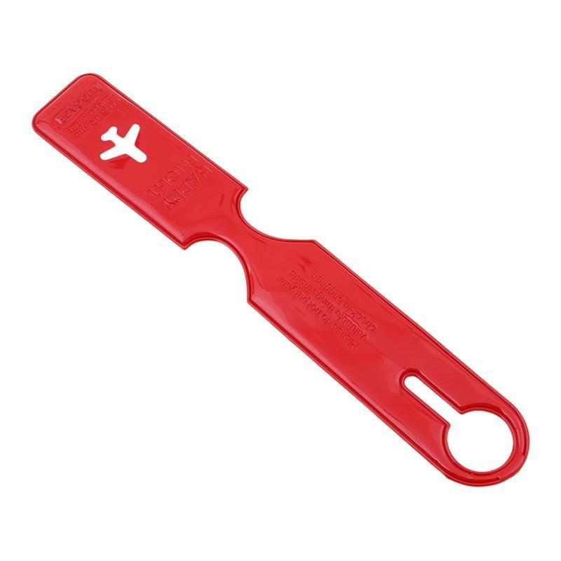 Buntes Reisegepäckanhänger-Namensadressen-ID-Reisekoffer-Taschen-Gepäcketikett rot