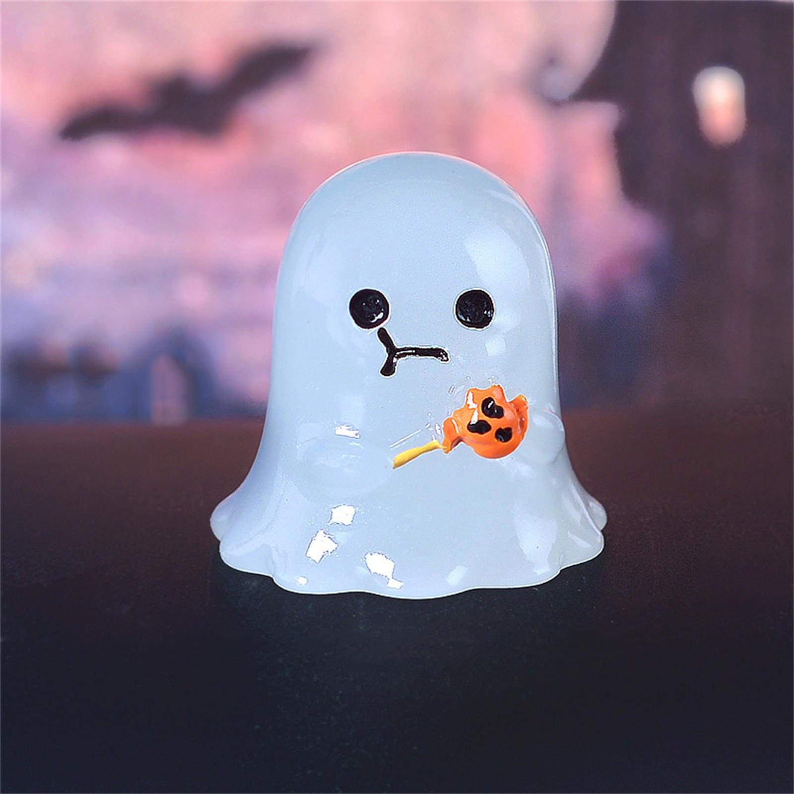 Halloween-Schreibtischdekor, Halloween-Gartenfiguren, süße Miniatur-Modellfiguren aus Kunstharz, dekorierte Halloween-Party-DIY-Dekoration One Size