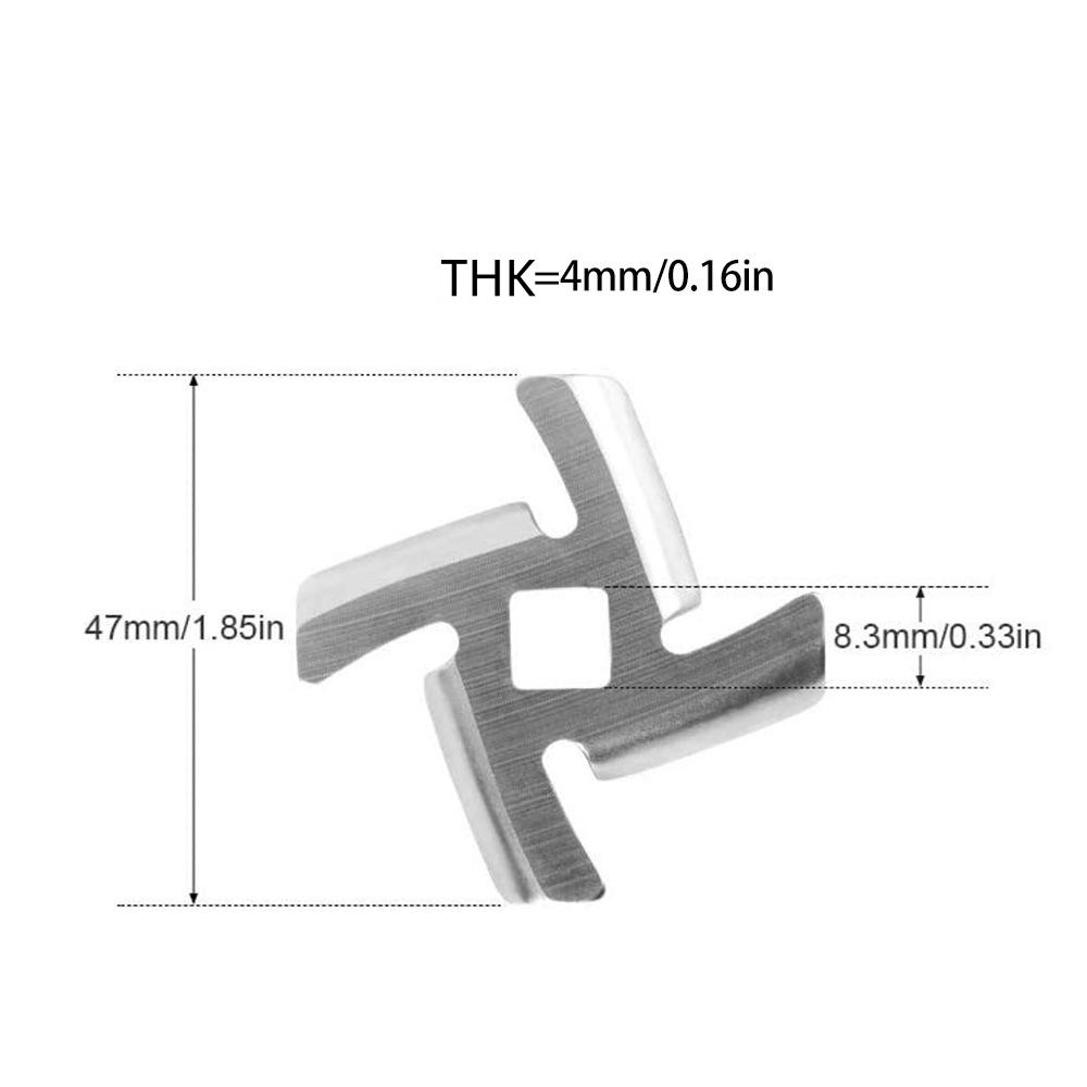 1pc Fleischwolf Platte Net Cut Fleischwolf Teile Elemente Ersetzen Edelstahl Fleisch Loch Platte Square hole cross cutter