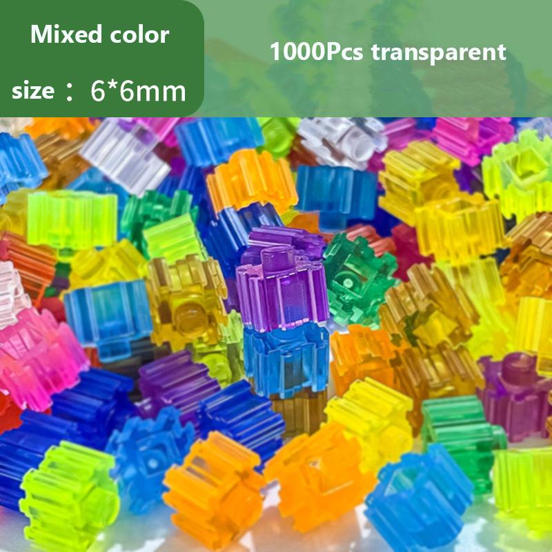 1000 Stücke 6*6mm Micro Diamant Bausteine DIY Kreative 3D Kleine Ziegel Groß Modell Figuren Pädagogisches Spielzeug für Kinder Geschenke