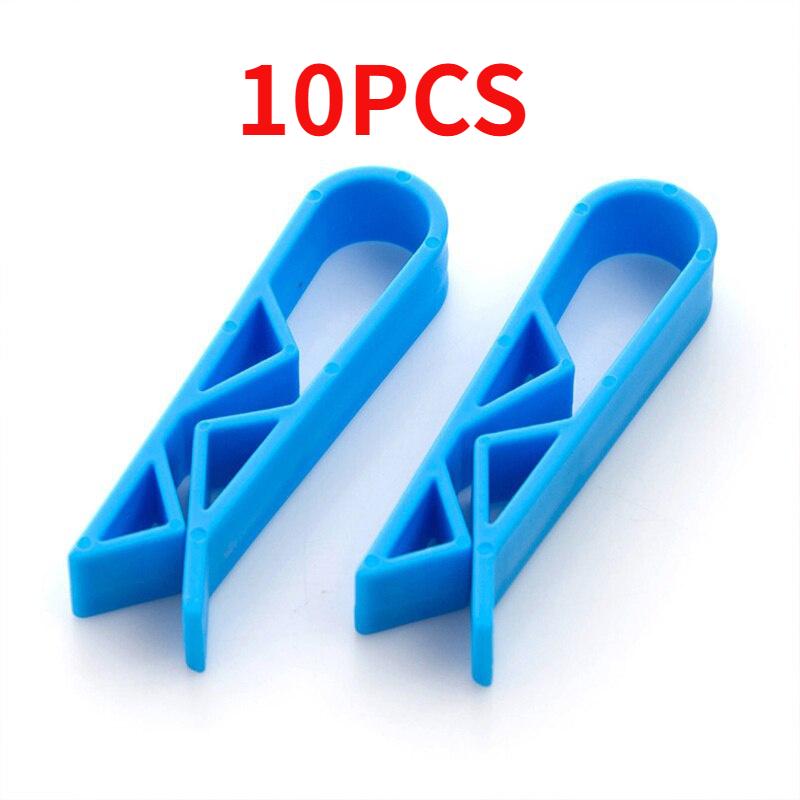 10 stücke Kreative Müll Barrel Clip Halter Müll Tasche Anti Slip Clip Teiler Seite Clip Hause Liefert blau