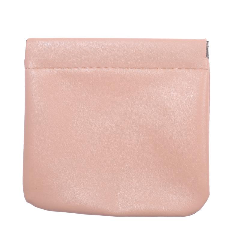 1 Stück PU-Aufbewahrungsbeutel für Kopfhörer und Münzen, Kosmetik, Lippenstifte, Maus, Kabelhalter, Reisetasche für Schmuck, Kleinigkeiten, Organizer, Mini-Tasche rosa