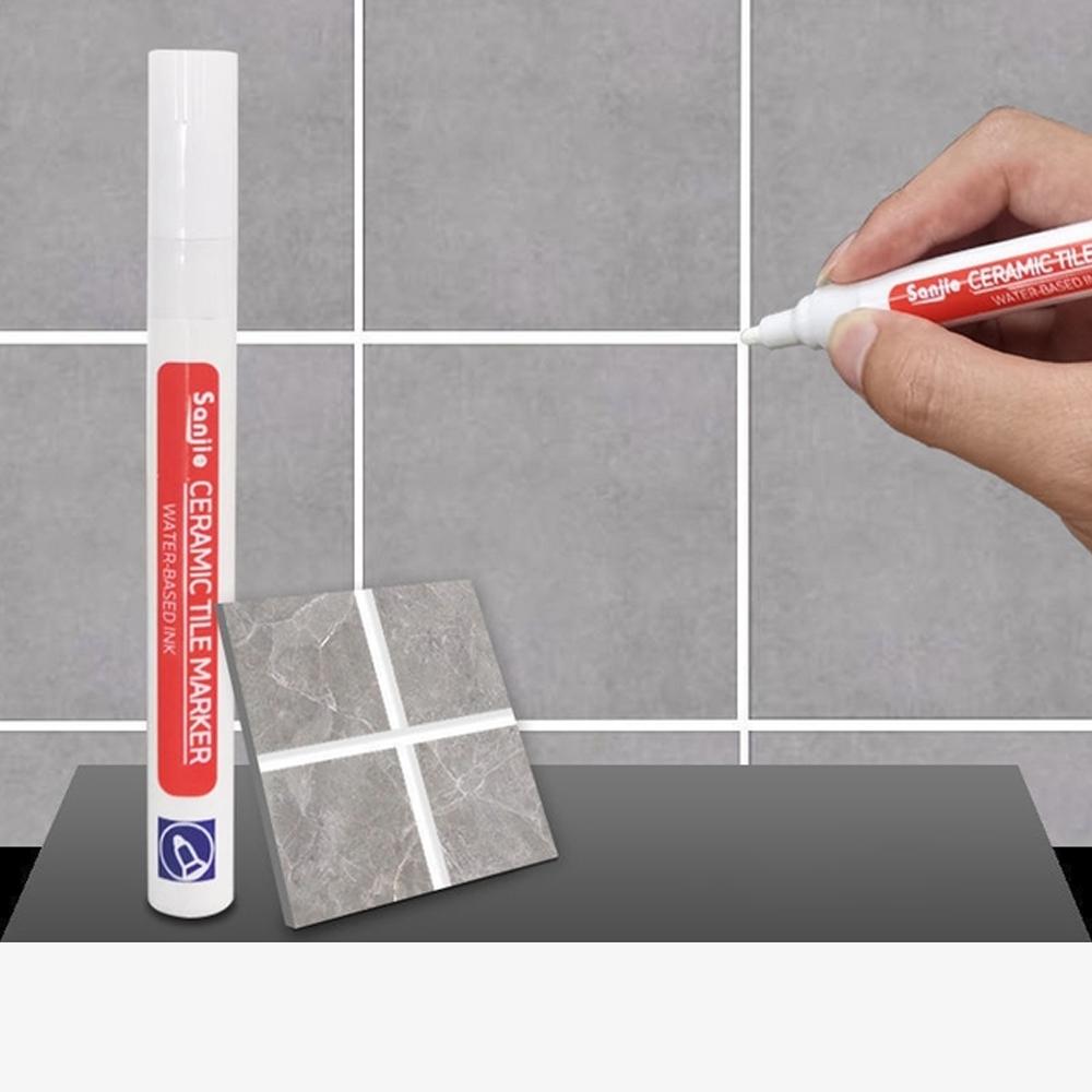 1 stück Wasserdicht Weiß Wand Fliesen Marker Stift Mörtel Reparatur Lücke Reparatur Bad Boden Naht Farbe Füllen Bau Werkzeuge weiß