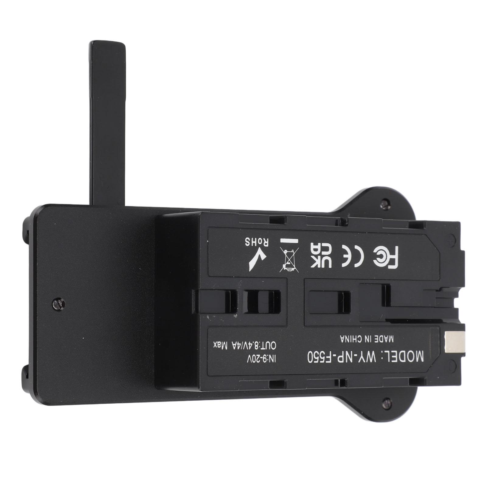 NP F970 F750 F550 Dummy-Akku zu V-Mount-Platte Stromadapter V-Mount-Akku zu NP F-Akku