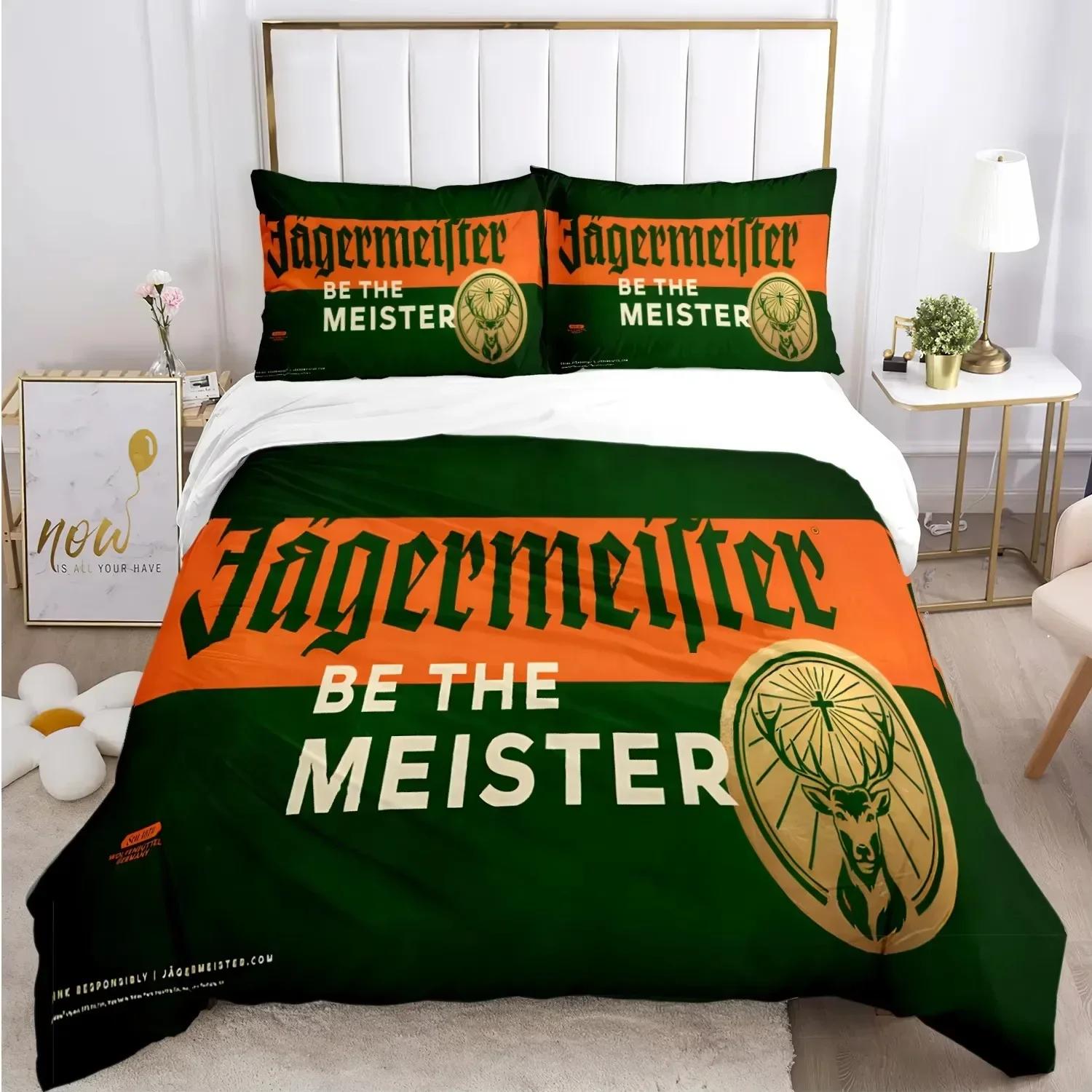 Neue J-Jagermeister Hirsch Bettwäsche Kawaii Decke Bettwäsche-Sets Weiche Bettbezüge und Kissenbezüge Einzel Doppel Queen King AU King 240x210cm