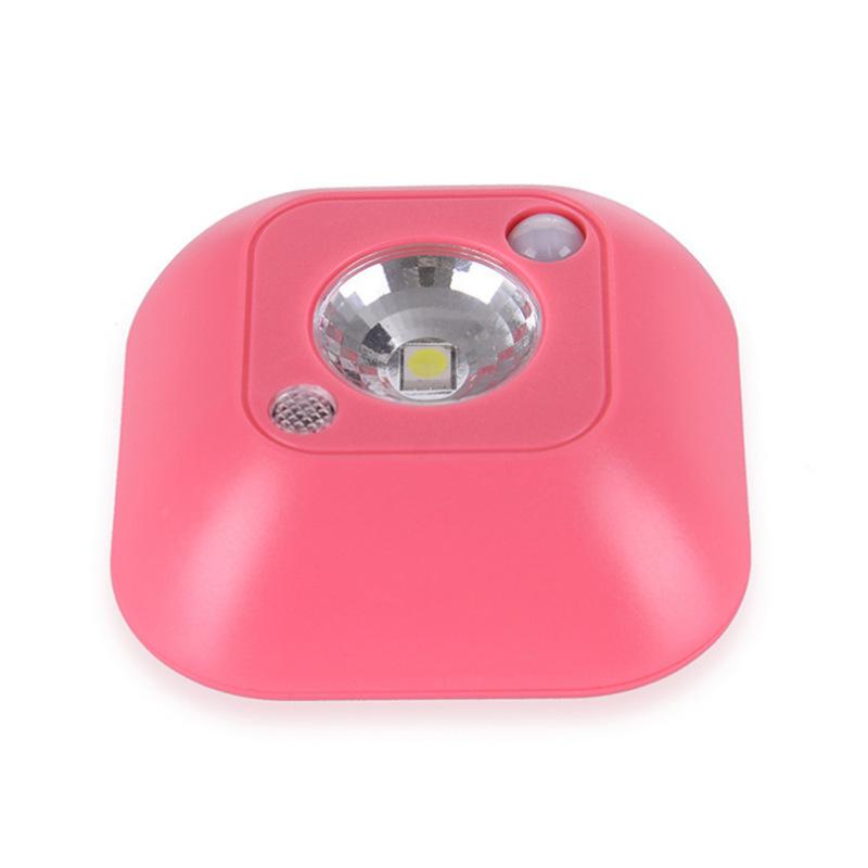 Drahtlose Nachtlicht LED Schlafzimmer Dekor Lichter Lampen Bewegungsmelder Lampe Schrank Treppe Wand Weihnachten dekorative Lampe rosa
