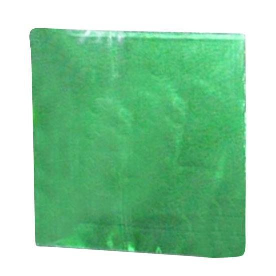 100 Stücke mehrfarbige Aluminiumfolie Bonbonpapier Schokolade Süßigkeiten Paket Wrapper grün