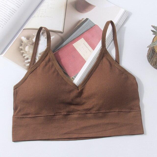 Eleganter Baumwoll-BH, sexy Dessous, bequeme bügellose Unterwäsche, Damen-Sommer-BHs, nahtloses Bralette, bauchfreies Top, solide BHs One Size