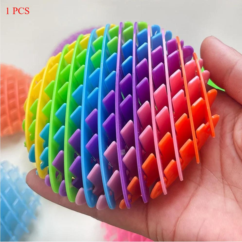 Mini Fidget Wurm Spielzeug Elastisches Netz Sensorisches Spielzeug Stress Angst Linderung Dekompression Fidget Spielzeug Tragbar Teleskopisch Nacktschnecke