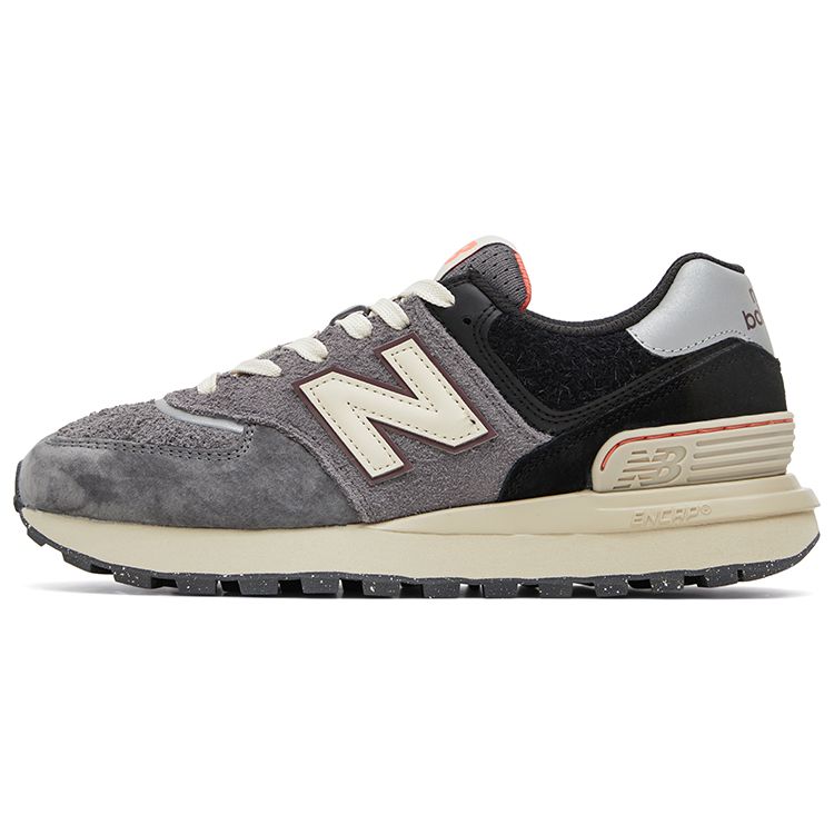 New Balance 574 Legacy Sports Komfort Low Top Laufschuhe Unisex Sneaker Schwarz Grau U574LGGE 43