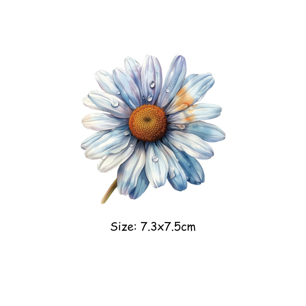 Blumen Set Wärmeübertragungsfolie Einfach zu Drucken Für Kleider Aufkleber Kleider T-Shirt DIY Hitzepresse Applikation Thermotransferfolie