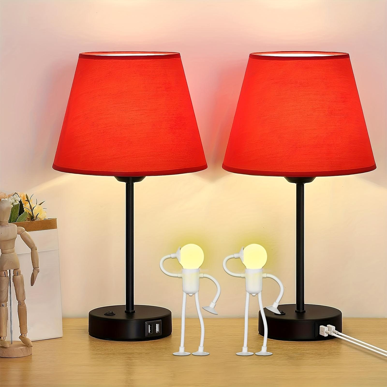 Neuankömmling 2er-Pack Kleine Humanoide Nachtlichter, Faltbare und Biegsame Lampen, Tischlampen, Wechselbare Lampen - Kreative und Lustige Tischlampen 2pcs weiß