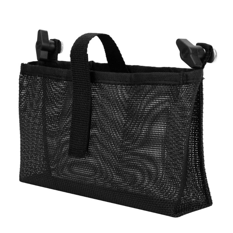 Marine Boote Netzbeutel Nylon Bootszubehör Aufbewahrungstasche Kajak Kanus Getränke Bierbeutel Hängende Tasche Organizer Langlebig schwarz