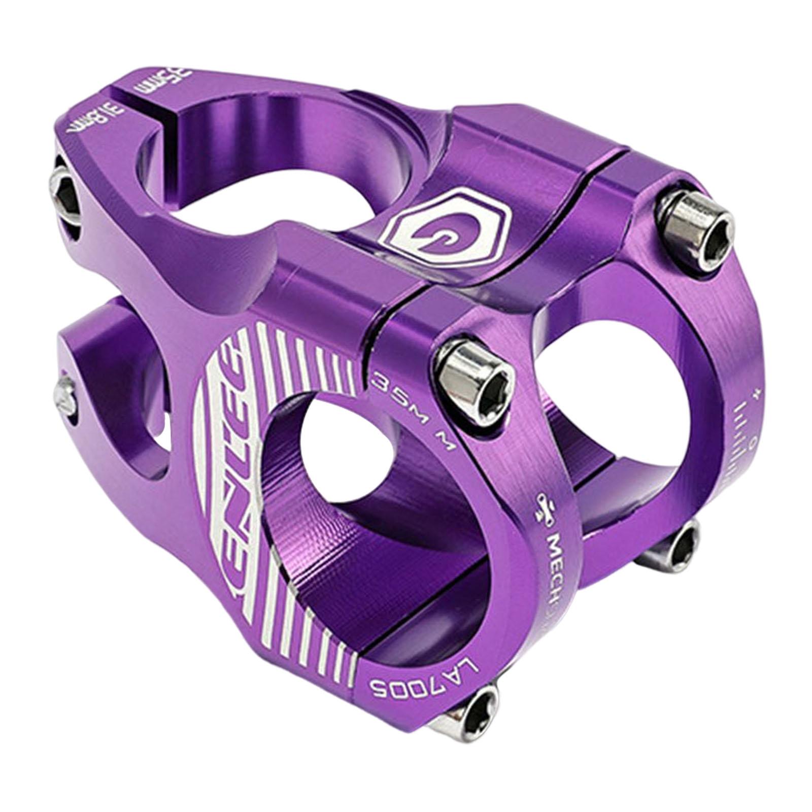 Premium 31,8 mm Fahrradvorbau Fahrrad Kurzer Vorbau Lenker für Mountain Road Die meisten Fahrrad Fahrradzubehör BMX Downhill Bike violett