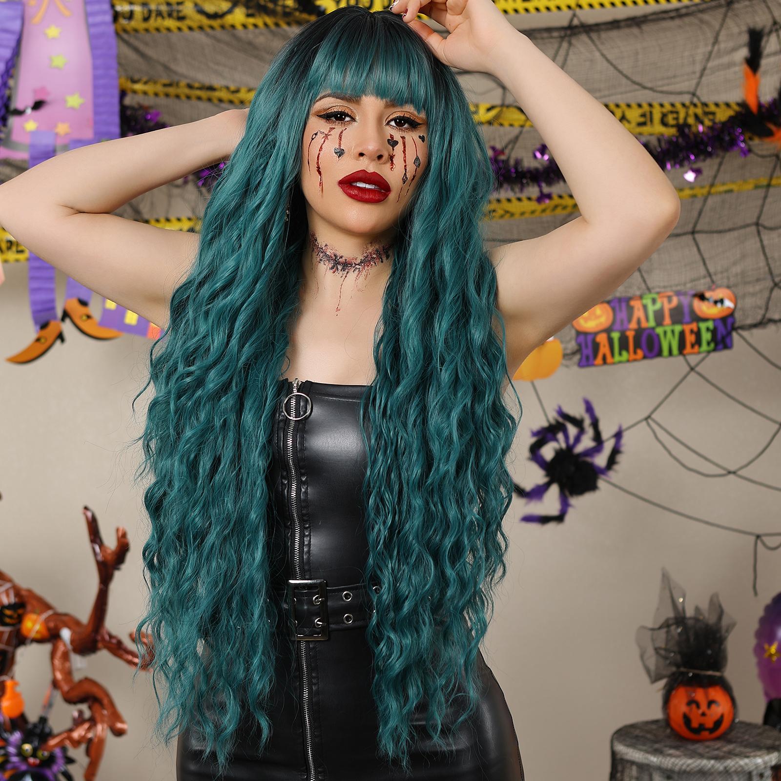 Damen-Cosplay-Perücke, festliche Party, lockige Perücken, realistische sexy gewellte Perücke, natürlich aussehende Perücke für Frauen LC1102-1