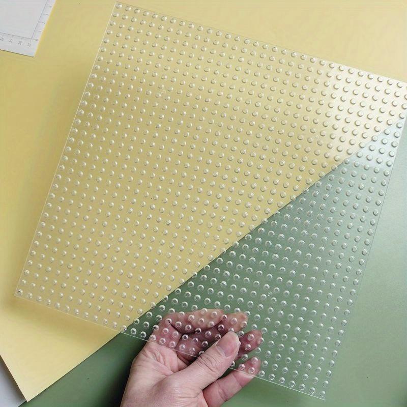 3 Stück Grundplatten Transparent Kleine Partikel Bausteinplatte Einseitig DIY Steine ABS Kunststoff Montageplatte Kinderspielzeug beige