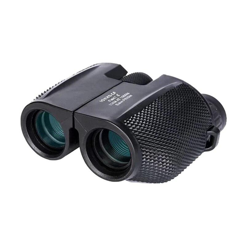 Fernglas 10X25 HD Mini Tragbares Teleskop BAK4 FMC-beschichtetes Teleskop Outdoor Vogelbeobachtung Jagd Reisen Camping Ballspiel