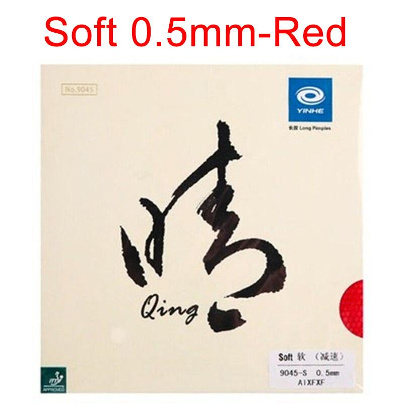 YINHE QING / Qing WEICHE Pips-lange YINHE Tischtennis Gummi Original Galaxy LANGE PIPS Ping Pong Deckblatt OX/schwamm Red 0.5 Soft