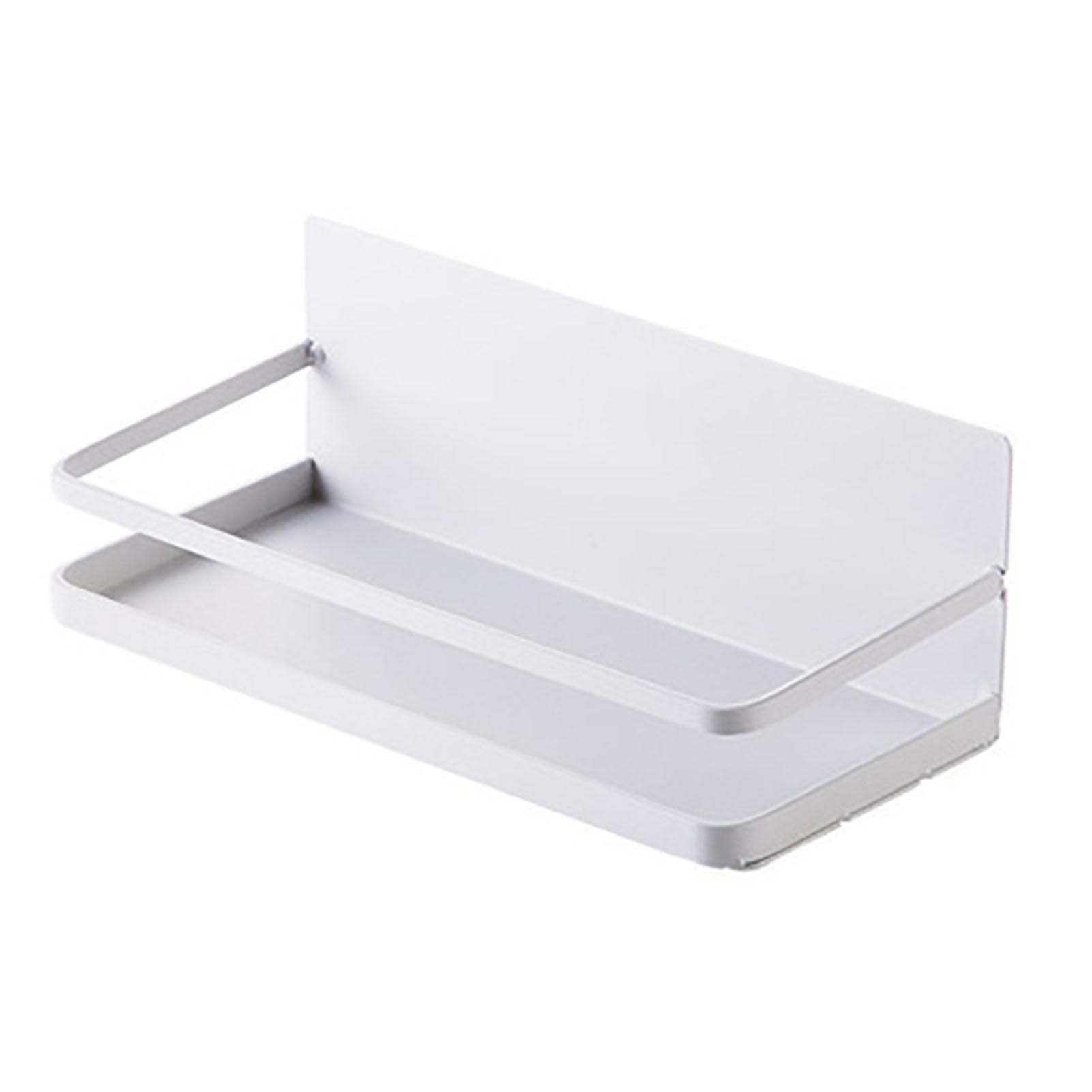 Magnetisches Regal Magnetisches Regal Starker Magnet Eisen Stabil Minimalistisches Design Halterung für Kühlschrank weiß