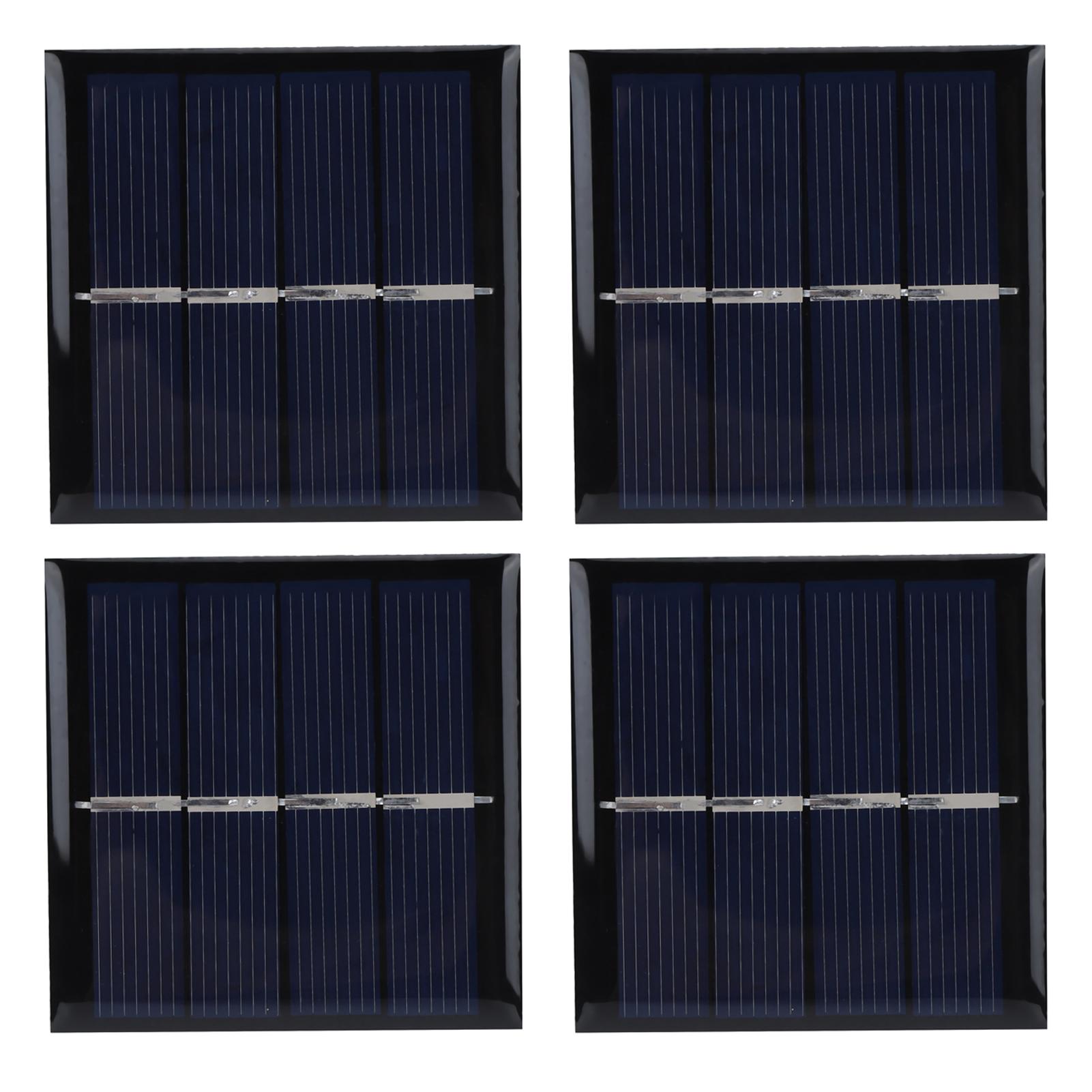 4Pcs 0,45 W 2V 58x58mm Solar Panel PET Solar Ladegerät Panel Lade Zubehör Solar Power liefert